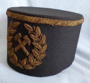 BRD : West German Bergbau (Miners) 'Schachthut' Shako, c.1950/60s.
