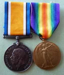 1914-18 Victory Medal and War Medal named to 490349 Spr.H …