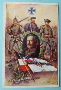 Imperial : German WW1 Picture Postcard showing a Collage of …