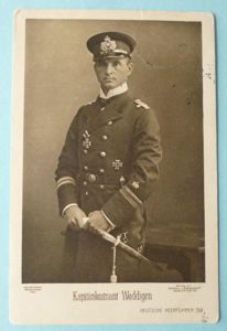 Imperial : German WW1 Portrait/Photo Postcard of Naval U-Boot Ace …
