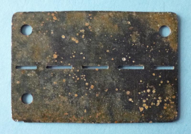 Third Reich :  Original Allied PoW Identity-tag for Oflag IIB. — image 2