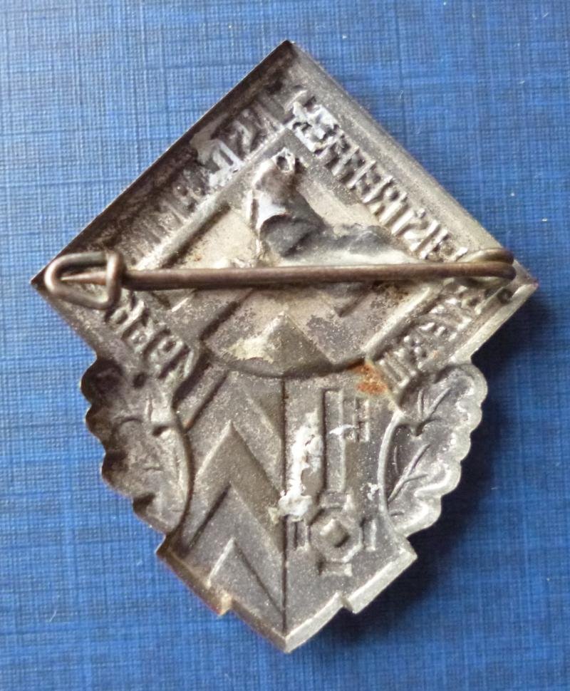 Third Reich : 'Kreistreffen, Minden NSDAP 17-18.10.1936' Rally-badge. — image 2