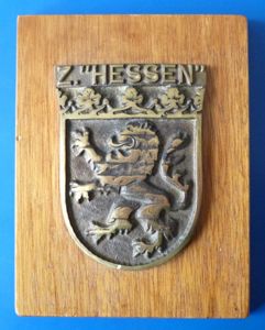 BRD : West German Bundesmarine Ship's Wall-plaque for 'Zerstörer Hessen'.
