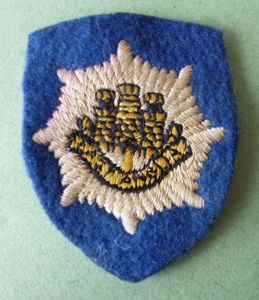 East Anglia Infantry Brigade Territorial Army Battalion's Machine-embroidered Formation Badge …