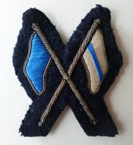 British Army Qualified Signaller's No1 Dress Embroidered Arm-badge.