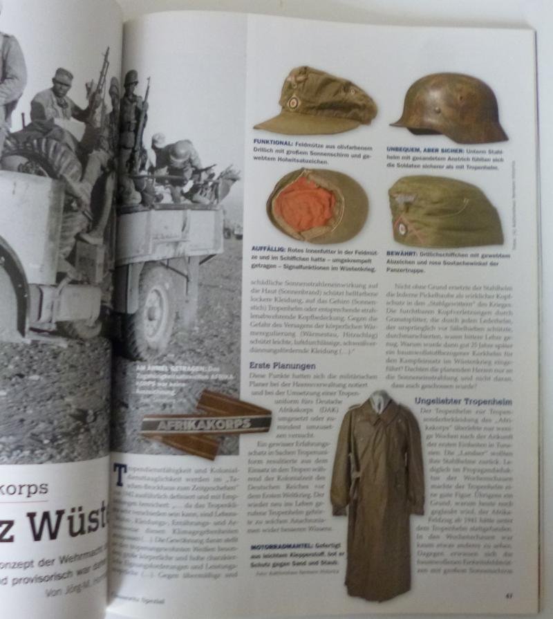 Third Reich : GFM Erwin Rommel Commemorative Medal together with three Rommel related German Magazines. — image 3