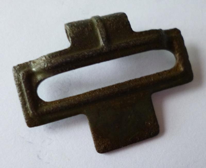 Third Reich : Original Steel Wehrmacht Belt End-hook. — image 2