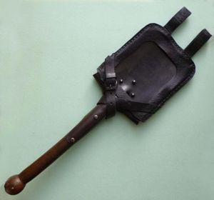 Third Reich : Wehrmacht Rigid Entrenching-tool (Schanzzeug) with Leather Carrier …