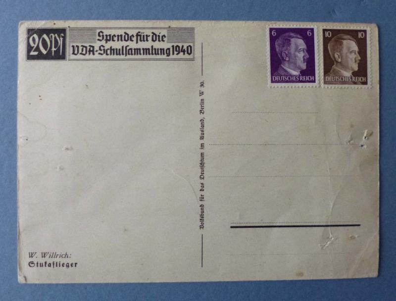 Third Reich : Willrich Postcard of a Stukaflieger. — image 2