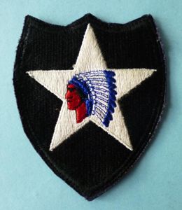 USA : WW2 2nd Infantry Division Shoulder-flash.