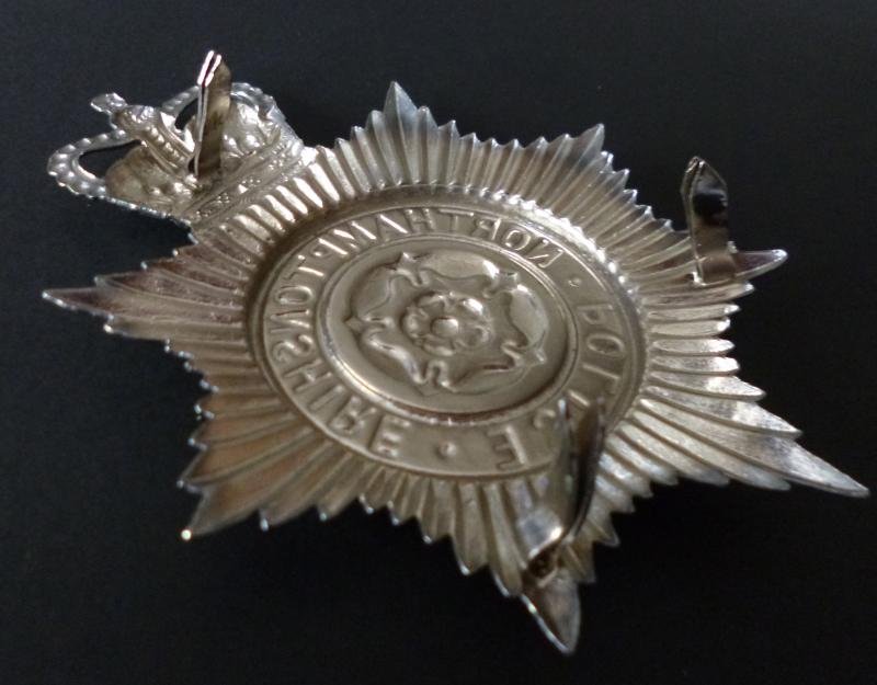 'Northamptonshire Police' Queen's crown Police Helmet-plate. — image 3