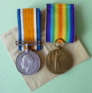 WW1 pair : War Medal & Victory Medal to '201823 …