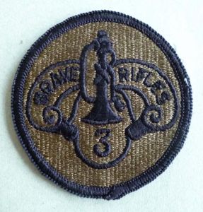 USA : 3rd Armoured Cavalry Regiment Shoulder Flash - Subdued …