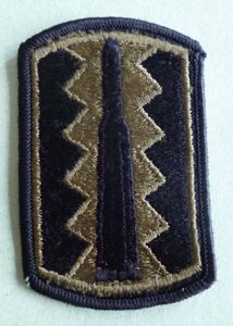 USA : 197th Infantry Brigade Shoulder Flash - Subdued version.