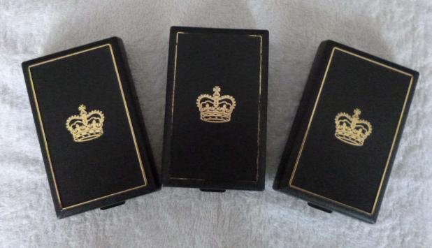 Current Standard Armed Forces Black Plastic Medal Presentation Box. — image 3