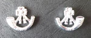 The Light Infantry Matched Pair of OR's Staybrite Collar-badges