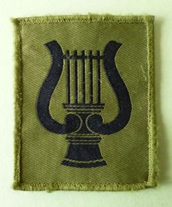 Royal Military School of Music Subdued-version Shoulder-flash / TRF.