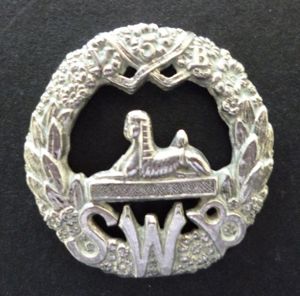5th Volunteer Battalion, The South Wales Borderers Cap-badge.