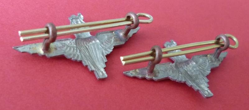 Parachute Regiment Matched Pair of King's crown Collar-badges. — image 3