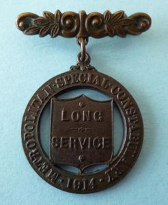 1914 Metropolitan Special Constabulary Long-service Medallion.