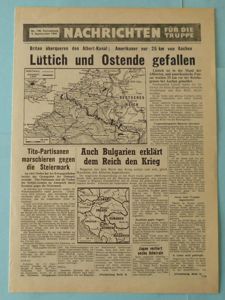 Third Reich : 'Nachrichten für die Truppe' Daily Newspaper Issue …