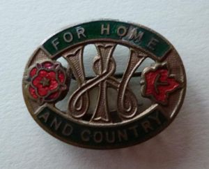 WW2 Women's Institute 'For Home and Country' Lapel-badge.