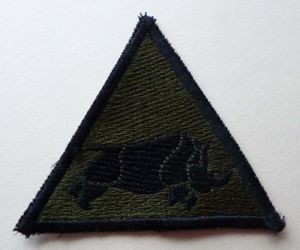 1st (UK) Armoured Division Shoulder-flash / TRF - Subdued version.