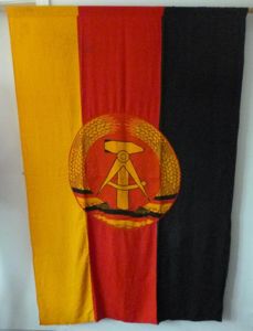 East Germany (DDR) : National House-flag / Drape.