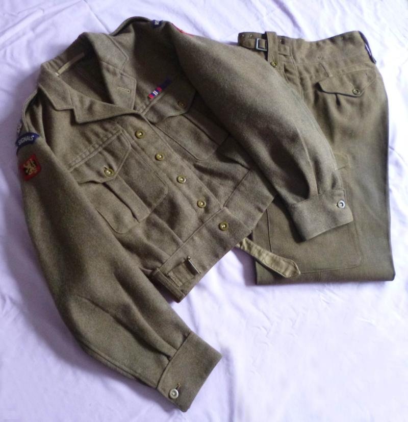 Post-WW2 British 1949 Battledress Blouse and Trousers. — image 3