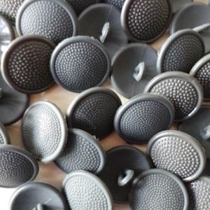 East Germany (DDR) : Six Grey Plastic Buttons for Military …