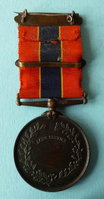 National Fire Brigades Association Long Service Bronze Medal for 10 Years Service together with a 5 Year Clasp. — image 3