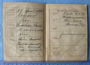 Third Reich : Arbeitsbuch (First pattern).