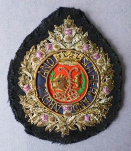 Argyll & Sutherland Highlanders Regimental Blazer-badge.