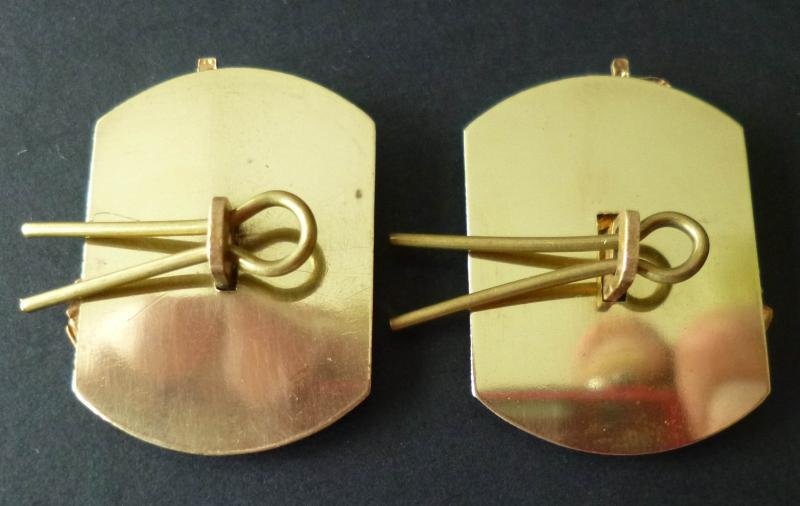 Royal Army Dental Corps Matched Pair of Queen's crown Collar-badges. — image 3