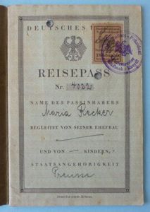 Third Reich : Early Weimar / Third Reich Passport for …