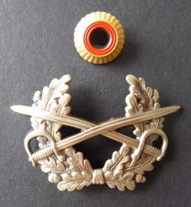 BRD : Bundesheer (Army) Pair of Other-ranks' Service-cap Badges.