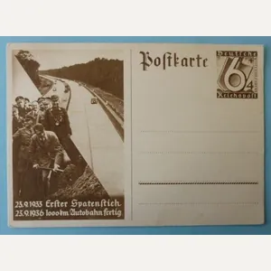 Third Reich : Postcard Commemorating the Completion of the First …