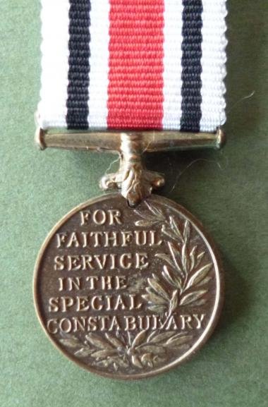 Miniature Special Constabulary Long Service Medal (GvR robed bust). — image 2