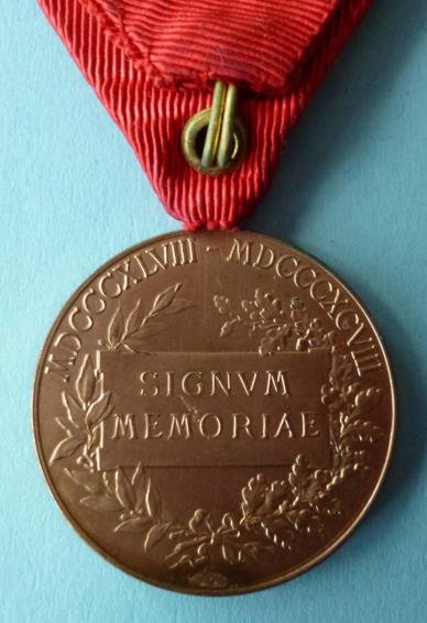Austria : Imperial 1898 Kaiser Franz Joseph I Fifty-year Jubilee Medal. — image 3