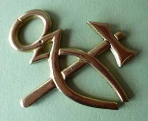 Army Fitter's Brass Trade Arm-badge.