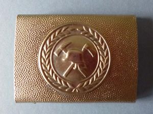 East Germany (DDR) : Fire-service Other-ranks' Belt-buckle.