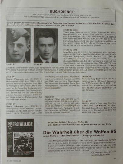 Third Reich : 10 x 'Der Freiwillige' Post-war Magazines of the Waffen-SS. — image 3