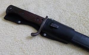 Imperial : German S98/05 aA Bayonet with Leather Scabbard and …