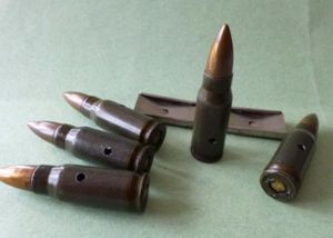 Third Reich : Clip of Five De-activated 7.92mm Kurz (Short) …