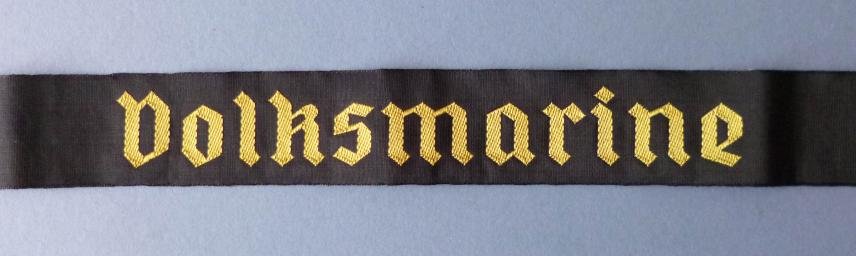 East Germany (DDR) : Navy 'Volksmarine' cap-tally. — image 2