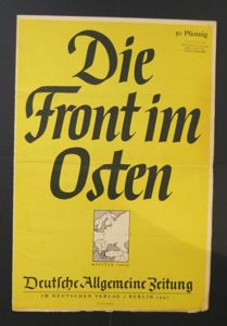 Third Reich : 'Die Front im Osten' Wall Map published …