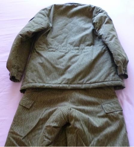 East Germany (DDR) : National Volksarmee (NVA) Rain-pattern (Strichtarn) Cold-weather Padded Combat Uniform. — image 3