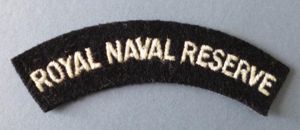 'Royal Naval Reserve' Cloth Shoulder-title.