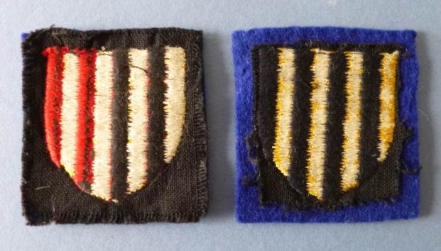 Northumbrian District (Northern Command) Pair of Machine-embroidered Shoulder-flashes. — image 2