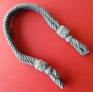 East Germany (DDR) : East German Official's Grey-rayon Woven Chin-strap …